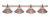 Светильник Alison Red Bronze 4 плафона Светильник Alison Red Bronze 4 плафона